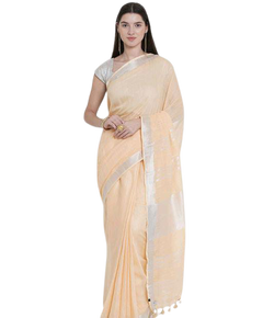 Semi linen soft saree