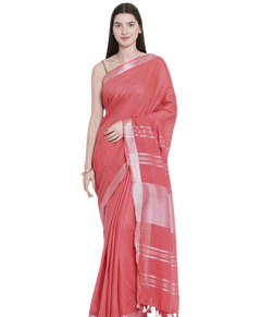 Semil linen soft saree