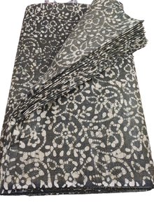 Cotton dupion batik print fabric