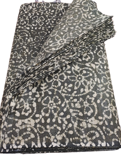 Cotton dupion batik print fabric