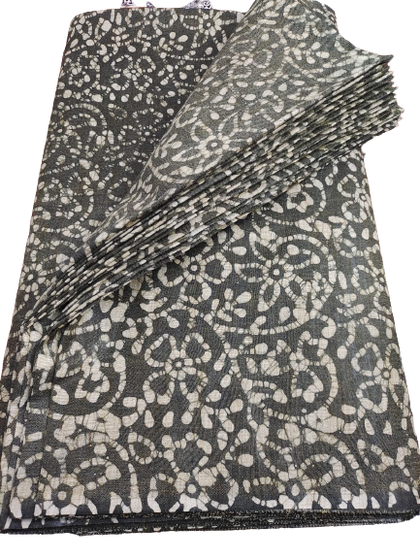 Cotton dupion batik print fabric