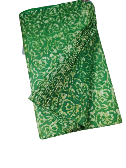 Cotton dupion batik print fabric