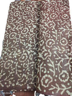 Cotton dupion batik print fabric