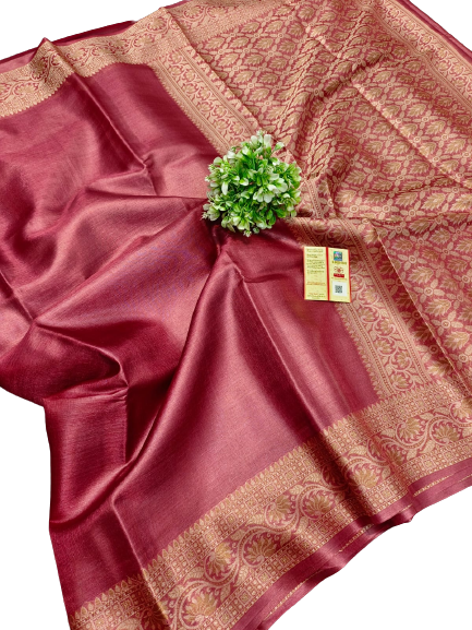 Pure tussar silk saree