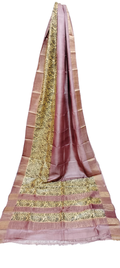 Tussar handblock print saree