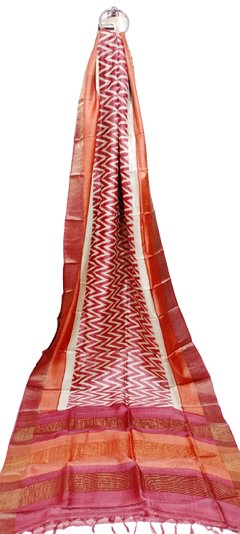 Tussar handblock print saree