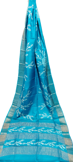 Tussar handblock print saree