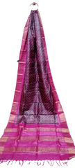Tussar handblock print saree