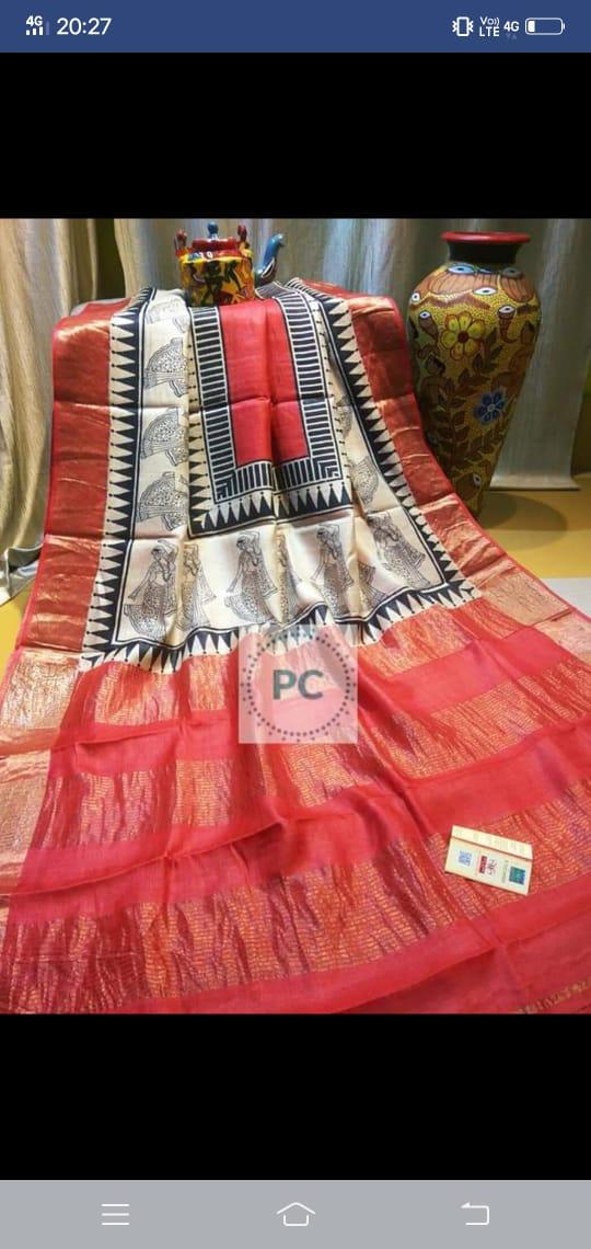 Tussar silk saree SILK ZONE