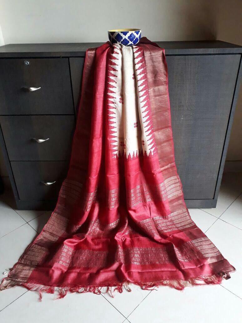 Tussar silk saree SILK ZONE