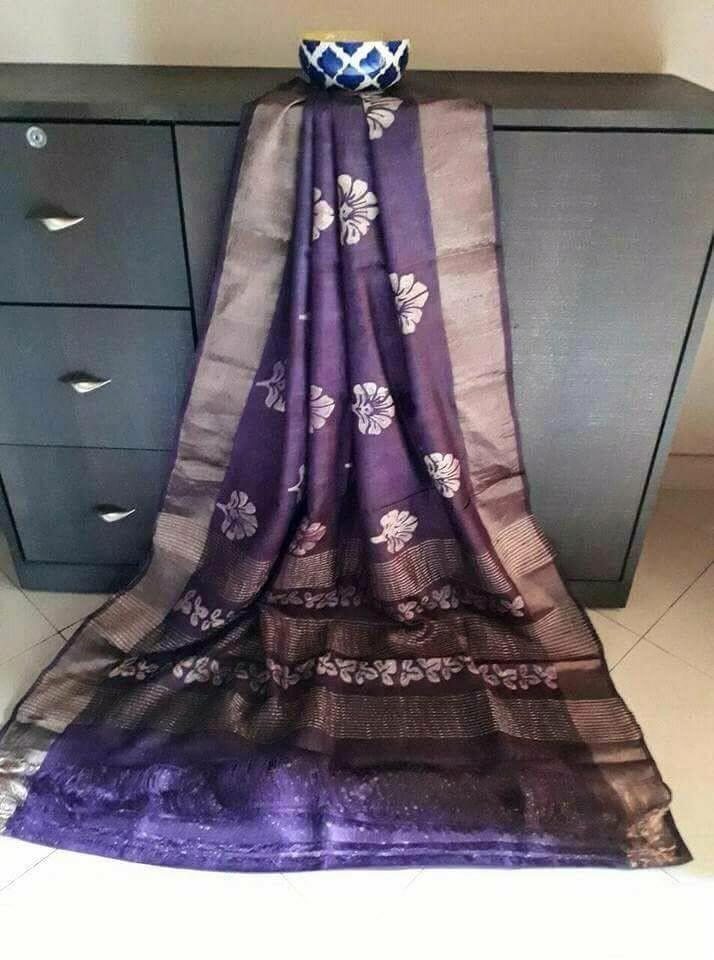 Tussar silk saree SILK ZONE