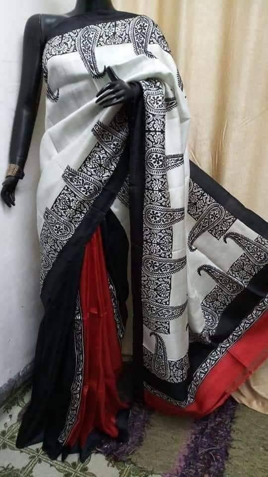 Tussar silk saree SILK ZONE